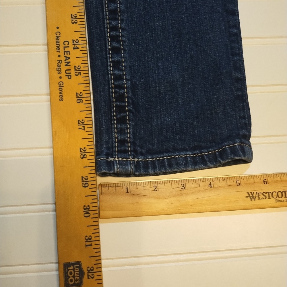 Miss Me Skinny Jeans Womens 28 Dark Wash Low Rise Embellished Y2K Western Denim - Picture 15 of 15